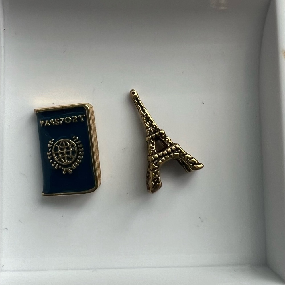 Origami Owl Passport Charm & Eiffel Tower charms  Paris, France Travel Vibes